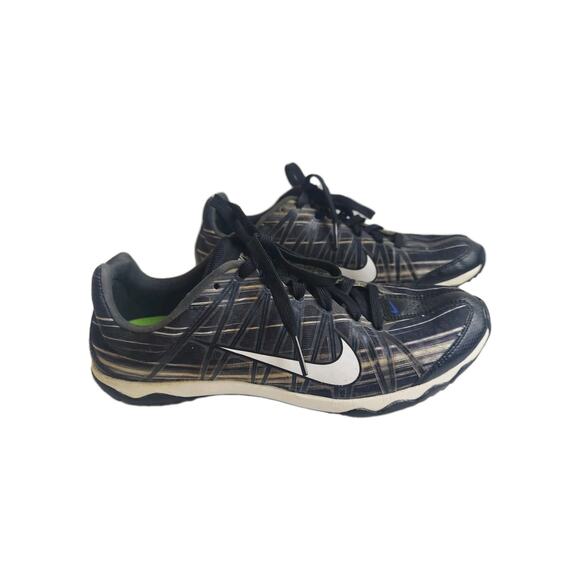 NIKE Zoom Rival Track Shoe Size 5.5 Men Black White Run Track Field Metal Spikes - Picture 4 of 9